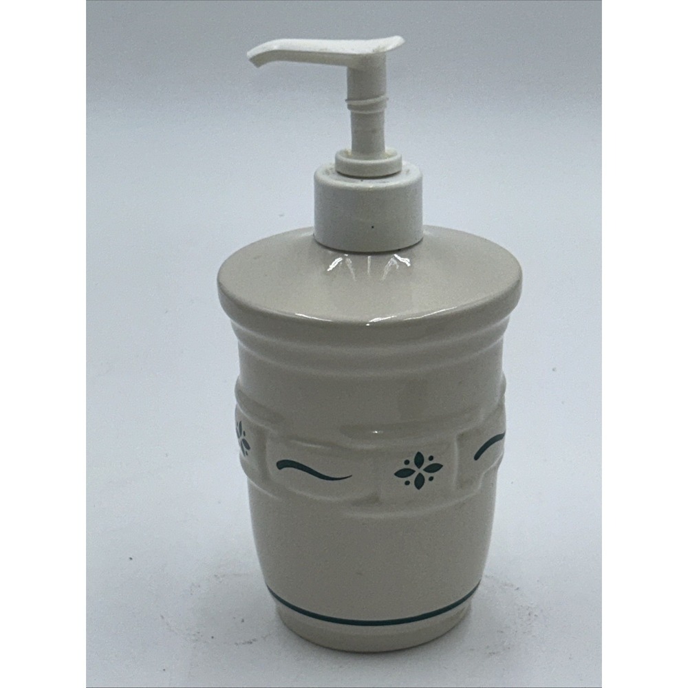 Longaberger Heritage Green Soap Dispenser Made In USA EUC - Picture 4 of 7